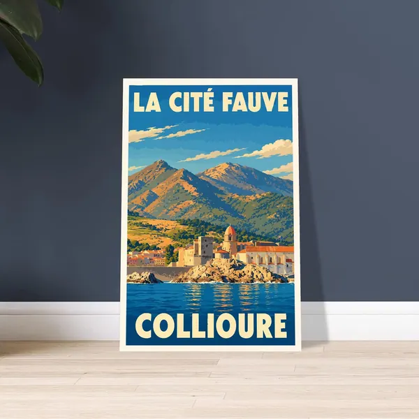 Affiche Collioure, vue 3