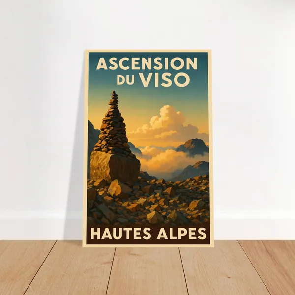 Affiche vintage L'ascension du Viso