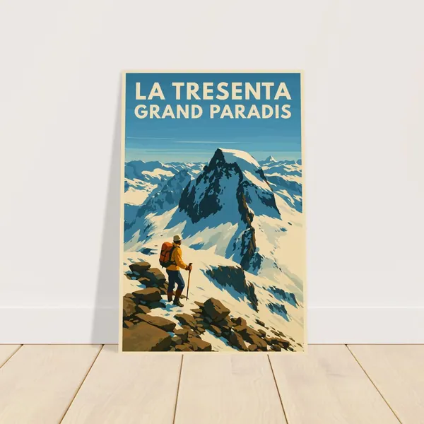 Affiche vintage La Tresenta, Grand Paradis