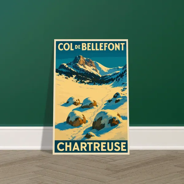 Affiche vintage Le col de Bellefont