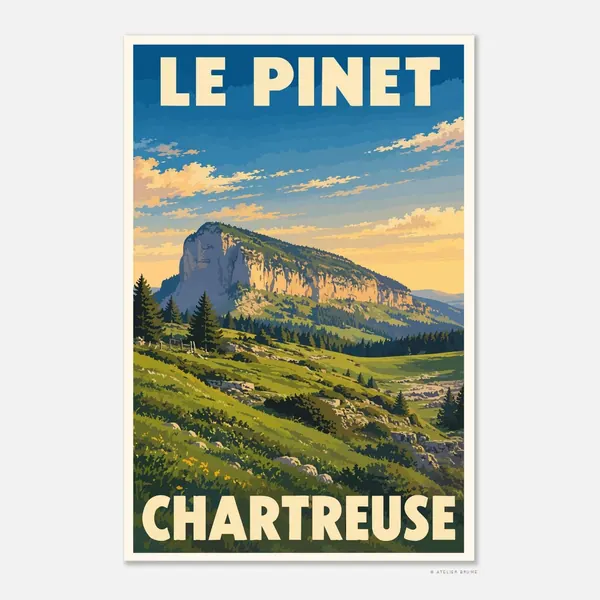Affiche vintage Le Pinet