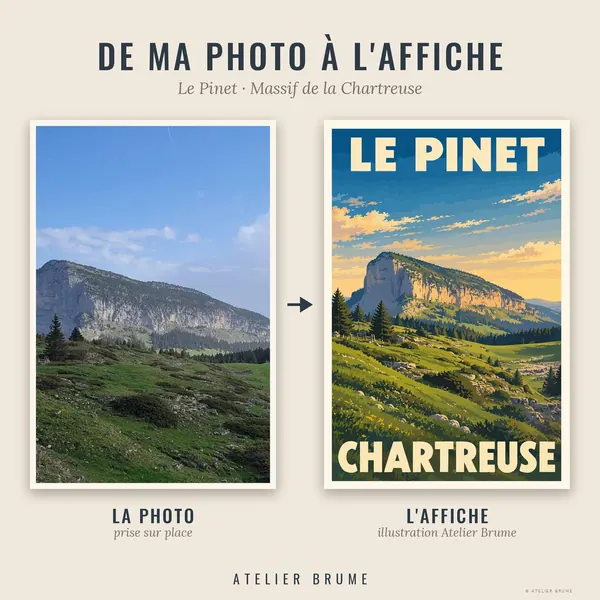 Affiche Le Pinet, vue 2