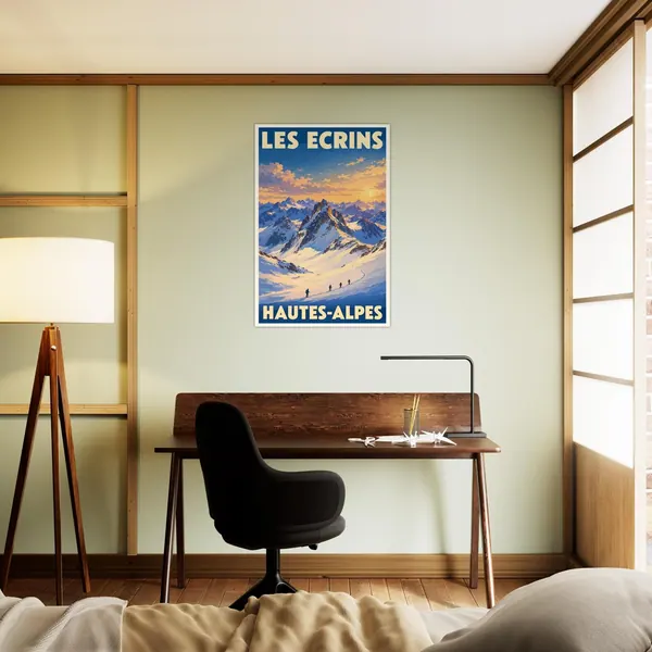 Affiche Les Écrins au lever du soleil, vue 5