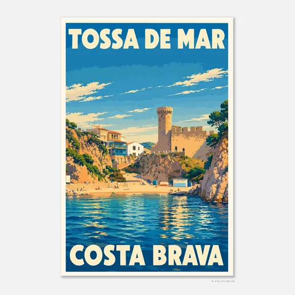 Affiche vintage Tossa de Mar